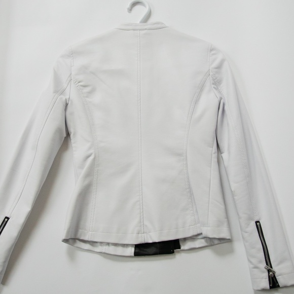 White Cross-Zip Guess Jacket XS - Picture 5 of 7